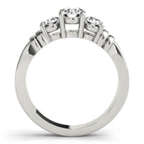 1 Carat Round Diamond Three Stone Ring