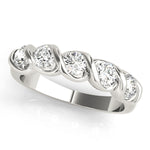 Multi-Diamond Gold Wedding Ring