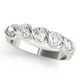 Multi-Diamond Gold Wedding Ring