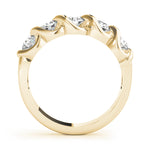 14K Yellow Gold 5-Stone Diamond Wedding Ring
