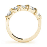 14K Yellow Gold 5-Stone Diamond Wedding Ring