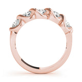 14K Rose Gold 1ctw Diamond Wedding Band