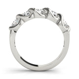Multi-Diamond Gold Wedding Ring