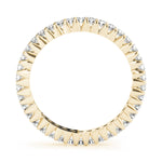 18K Yellow Gold 3/4 ct Diamond Wedding Band