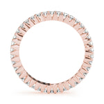 14K Rose Gold Diamond Wedding Ring 3/4 CT