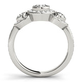 0.75 CT Round Diamond Three Stone Engagement Ring