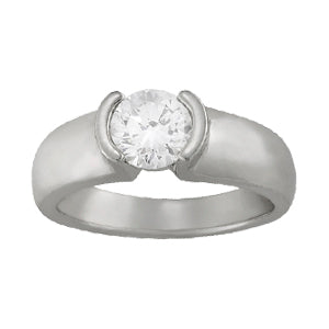 1.0 CT Round Diamond Engagement Solitaire Ring