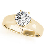 14K Yellow Gold 1ct Diamond Solitaire Engagement Ring