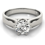 1.0 CT Round Diamond Solitaire Engagement Ring