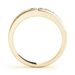14K Yellow Gold Diamond Wedding Band 1 ctw