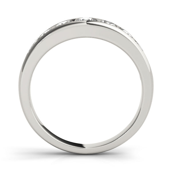 Platinum 1 CT Round Diamond Wedding Band