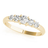14K Yellow Gold 0.45 CT Diamond Wedding Band