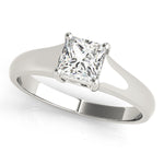 0.75ct Square Diamond Solitaire Engagement Ring