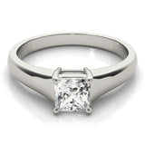0.75ct Square Diamond Solitaire Engagement Ring