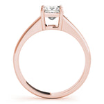 14K Rose Gold 3/4 CT Diamond Solitaire Engagement Ring