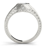 Vintage 0.33CT Round Diamond Engagement Ring