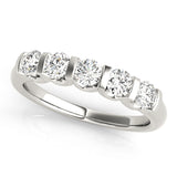 Multi-Diamond 14K Gold Wedding Ring