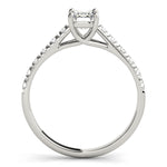 Emerald Diamond Trellis Engagement Ring