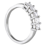 Princess Diamond Multi-Stone Wedding Band