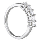 Princess Diamond Multi-Stone Wedding Band