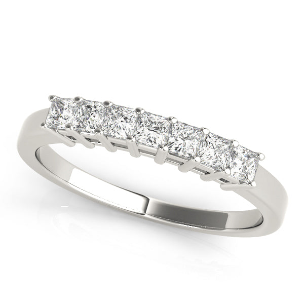 Princess Diamond Multi-Stone Wedding Band