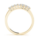 18K Yellow Gold Square Diamond Wedding Ring