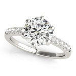 1 CT Round Diamond Engagement Ring