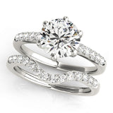 1 CT Round Diamond Engagement Ring