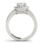 Premium Round Diamond Halo Engagement Ring