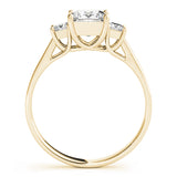 18K Yellow Gold 1 ct Diamond Three-Stone Engagement Ring