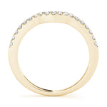 18K Yellow Gold 0.18 CT Diamond Wedding Band