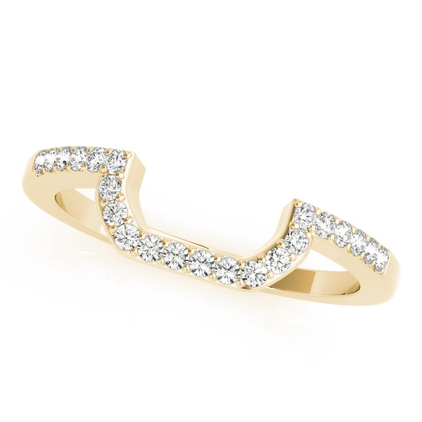 14K Yellow Gold Diamond Wedding Ring