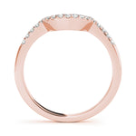 14K Rose Gold Diamond Wedding Ring
