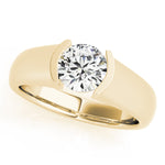 18K Yellow Gold 1ct Diamond Solitaire Engagement Ring