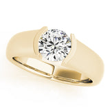18K Yellow Gold 1ct Diamond Solitaire Engagement Ring