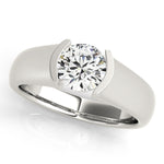 1.0 CT Round Diamond Solitaire Engagement Ring