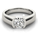 1.0 CT Round Diamond Solitaire Engagement Ring