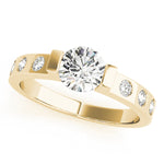 14K Yellow Gold 1 CT Diamond Engagement Ring