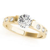 14K Yellow Gold 1 CT Diamond Engagement Ring