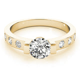 14K Yellow Gold 1 CT Diamond Engagement Ring