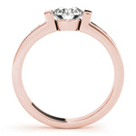 14K Rose Gold 1 CT Diamond Engagement Ring