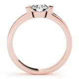 14K Rose Gold 1 CT Diamond Engagement Ring