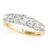 14K Yellow Gold 1.33ctw Round Diamond Wedding Band