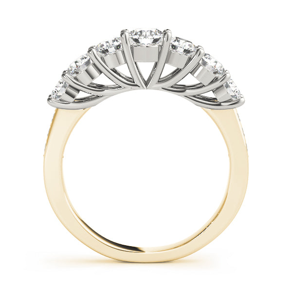 14K Yellow Gold 1.33ctw Round Diamond Wedding Band