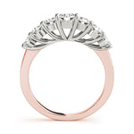 18K Rose Gold 1.33ctw Diamond Wedding Ring