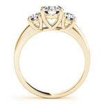 14K Yellow Gold 1 CT Diamond Three-Stone Engagement Ring