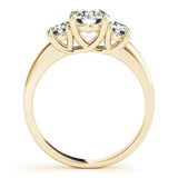 14K Yellow Gold 1 CT Diamond Three-Stone Engagement Ring