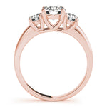 14K Rose Gold 1 CT Diamond Three-Stone Engagement Ring