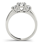 Round Diamond Three Stone Engagement Ring