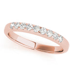 14K Rose Gold Diamond Wedding Ring